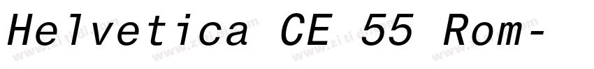 Helvetica CE 55 Rom字体转换